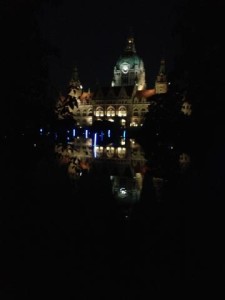 Rathaussee Lichtinstallition