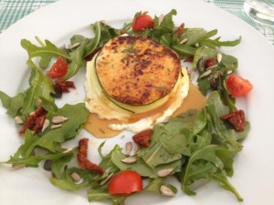 Beckmann gratinierter Ziegenkäse